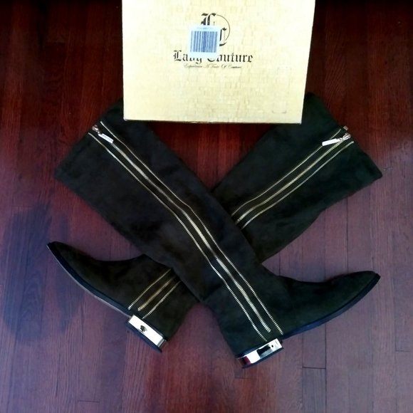 Lady Couture Shoes - ‼️SALE‼️LADY COUTURE Olive Green Boots!